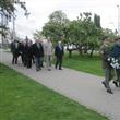 The wreath - laying cerremony in memory of victims