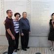 With family at square of hope
