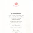 The pope blessing upon 90th birthday